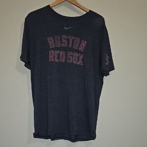 Nike XL Distreased Navy Boston Red Sox Tee